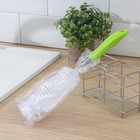 Ёрш для посуды Доляна Green day, 31×5 см, анатомическая ручка - Фото 4