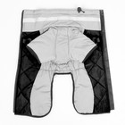 Куртка для больших собак, мембрана, XL (ДС 40, ОШ 41, ОГ 56 см), серо-чёрная - Фото 4