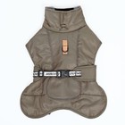 Попона для больших собак, мембранная ткань, размер 3XL (ДС 51, ОШ 50, ОГ 67-75 см), хаки - Фото 9