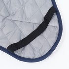 Попона для больших собак, мембранная ткань, размер 4XL (ДС 58, ОШ 58, ОГ 74-84 см), синяя - Фото 15