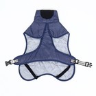 Попона для больших собак, мембранная ткань, размер 4XL (ДС 58, ОШ 58, ОГ 74-84 см), синяя - Фото 10