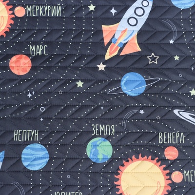 Покрывало 1.5-спальное «Этель. Млечный путь», 145×210±5 см, микрофибра
