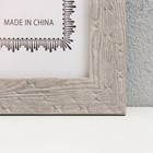 Фоторамка пластик формат А4 "Ромбы. Текстура дерева" серая 33,1х25 см - фото 22522980