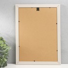 Фоторамка пластик формат А4 "Ромбы. Текстура дерева" белая 33,1х25 см - фото 22522996