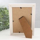 Фоторамка пластик 10х15 см "Греческие узоры" золото на белом 18,5х13,5 см - фото 26822465