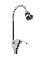 Смеситель для кухни ZEIN Z3043, гибкий излив, картридж 40 мм, без подводки, хром - Фото 3