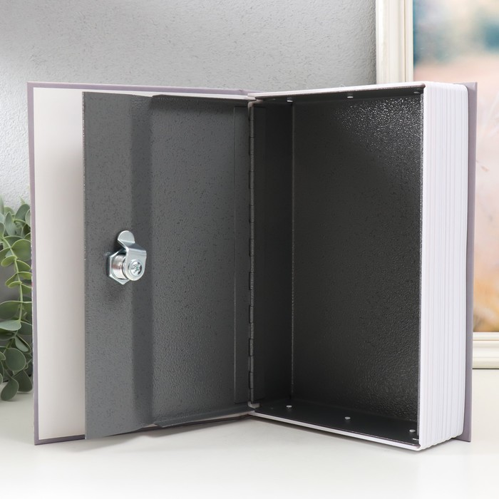 Шкатулка сейф книга пластик, металл "Пизанская башня" 5,5х15,5х24 см