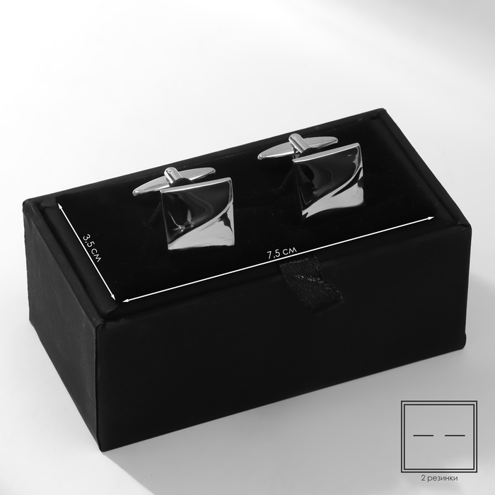 

Футляр кожаный под запонки «Классика», цвет чёрный