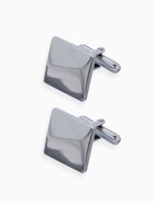 Запонки стальные «Квадраты» рельефные, цвет серебро - Фото 1