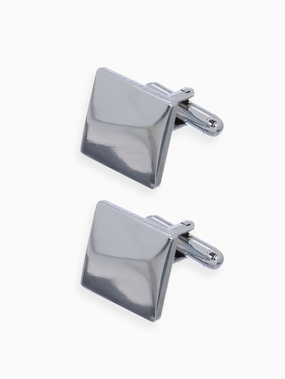 Запонки стальные «Квадраты», рельефные, цвет серебро