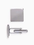 Запонки стальные «Квадраты» рельефные, цвет серебро - Фото 3