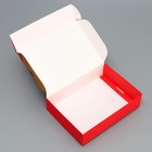 Коробка складная «Уютного нового года», 21 × 15 × 5 см - Фото 3