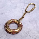 Брелок латунь "Спасательный круг" 4х4х0,7 см - Фото 2