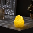 Светодиодная фигура «Свеча шишка» 4.5 × 7 × 4.5 см, пластик, батарейки AG13х3, свечение тёплое белое - фото 1702139