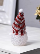 Ёлочная игрушка «Красный снеговичок», 8 см, 1 LED, от батареек AG13х3, свечение мульти (RGB) 9616731 - фото 16954201