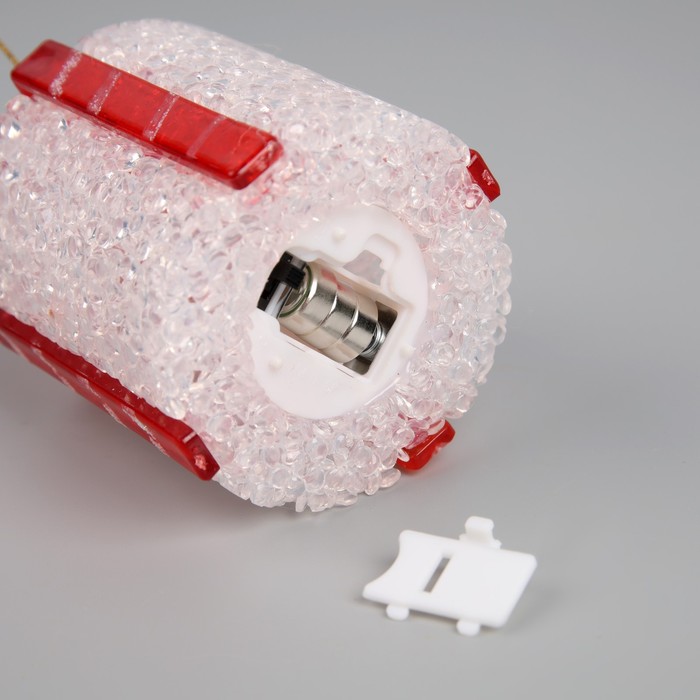 Светодиодная фигура «Подарок» 7.5 см, пластик, батарейки AG13х3, свечение мульти (RGB) - фото 1909261227