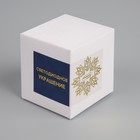 Светодиодная фигура «Подарок белый» 8 см, пластик, батарейки AG13х3, свечение мульти (RGB) - Фото 7
