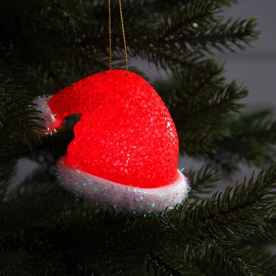 Светодиодная фигура «Колпак» 10 см, пластик, от батареек AG13×3, свечение мульти (RGB)