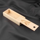 Органайзер для рукоделия «Дракон», деревянный, 1 отделение, 20 × 8 × 4 см - фото 7141477
