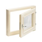 Окно деревянное для бани, 40×50 см, двойное стекло - Фото 4