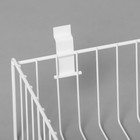 Полка-корзина для экономпанелей, 60×30×15 см, белая - Фото 2