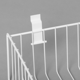 Полка-корзина для экономпанелей, 60×33×15 см, белая