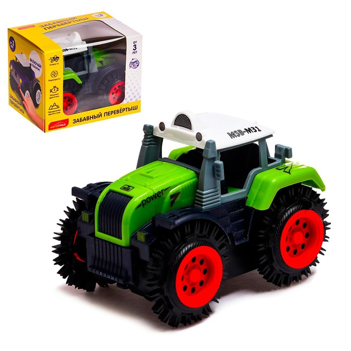 Трактор-перёвертыш «Хозяин фермы», работает от батареек, цвета МИКС, уценка - Фото 1