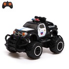 Джип радиоуправляемый «Полиция», работает от батареек, цвета МИКС, уценка - Фото 1