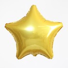 Шар фольгированный 19" «Светлое золото», звезда - фото 319771519