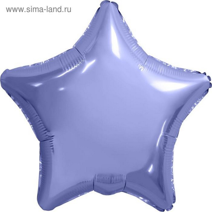 Шар фольгированный 19" «Пастельный фиолетовый», звезда - фото 1907799200