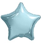 Шар фольгированный 19" «Нежно-голубой», звезда - фото 321392051