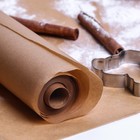 Бумага для выпечки силиконизированная, коричневая 38 х 25 м - Фото 2