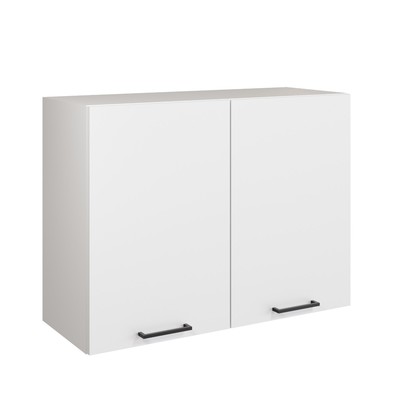 Шкаф навесной «Симпл 800», 800×300×600 мм, цвет белый/белый