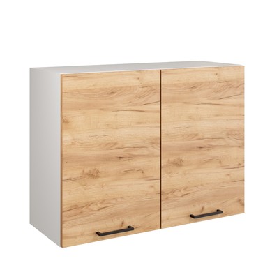 Шкаф навесной «Симпл 800»,800×300×600 мм, цвет дуб золотой крафт/белый