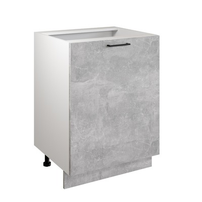 Шкаф напольный «Симпл 600», 600×510×820 мм, цвет ателье светлое/белый