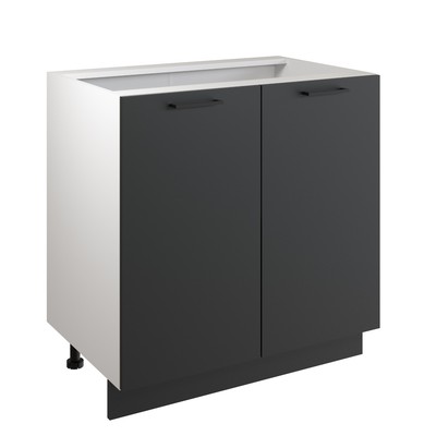 Шкаф напольный «Симпл 800», 800×510×820 мм, цвет антрацит/белый