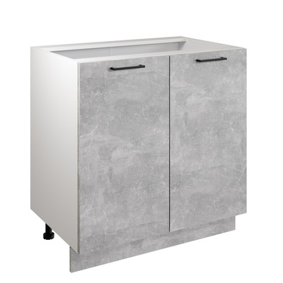 Шкаф напольный «Симпл 800», 800×510×820 мм, цвет ателье светлое/белый