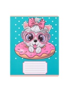 Комплект тетрадей из 10 штук, 12 листов в узкую линию Calligrata «Милашки с бантиком», обложка мелованная бумага, ВД-лак, блок офсет, 5 видов по 2 штуки - Фото 9