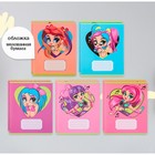 Комплект тетрадей из 10 штук, 12 листов в узкую линию Calligrata "Модница", обложка мелованная бумага, ВД-лак, блок офсет, 5 видов по 2 штуки - фото 24551684