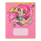 Комплект тетрадей из 10 штук, 12 листов в узкую линию Calligrata "Модница", обложка мелованная бумага, ВД-лак, блок офсет, 5 видов по 2 штуки - фото 24551686