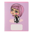 Комплект тетрадей из 10 штук, 18 листов в клетку Calligrata "Fashion", обложка мелованный картон, ВД-лак, блок №2, белизна 75% (серые листы), 5 видов по 2 штуки - фото 23013557