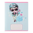 Комплект тетрадей из 10 штук, 18 листов в клетку Calligrata "Fashion", обложка мелованный картон, ВД-лак, блок №2, белизна 75% (серые листы), 5 видов по 2 штуки - фото 23013558