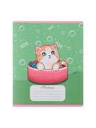 Комплект тетрадей из 10 штук, 18 листов в линию Calligrata «Котятки», обложка мелованная бумага, ВД-лак, блок №2, белизна 75% (серые листы), 5 видов по 2 ш�... 9853390 - фото 8991715