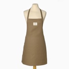 Фартук кухонный Этель ECO, 60×70 см, 70% хлопок, 30% лён, 190 г/м², оливковый - Фото 7