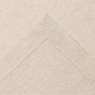 Скатерть Этель ECO, цвет молочный, 110х136/+-6 см, 70% хл, 30% лён, 190 г/м2 - фото 4388876