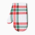 Варежка-Прихватка новогодняя "Этель" Нoliday decoration 20х27см, репс, 100% х/л, ватин 250г/м2 - фото 31445264