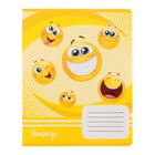 Комплект тетрадей из 10 штук, 18 листов в клетку Calligrata "Смайлики", обложка мелованный картон, ВД-лак, блок офсет 5 видов по 2 штуки - фото 23179226