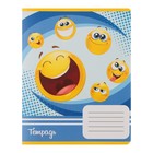 Комплект тетрадей из 10 штук, 18 листов в клетку Calligrata "Смайлики", обложка мелованный картон, ВД-лак, блок офсет 5 видов по 2 штуки - фото 23179229