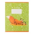 Комплект тетрадей из 10 штук, 24 листа в клетку Calligrata "Лис", обложка мелованный картон, ВД-лак, блок офсет, 5 видов по 2 штуки - фото 24254541