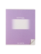 Комплект тетрадей из 10 штук, 24 листа в клетку Calligrata "Школьная", обложка мелованный картон, ВД-лак, блок офсет, 5 видов по 2 штуки - фото 121958312